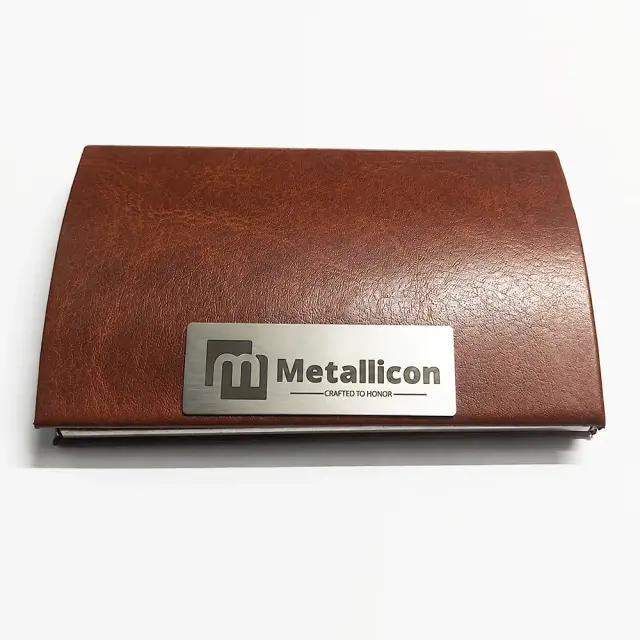 Customized laser metal card holder