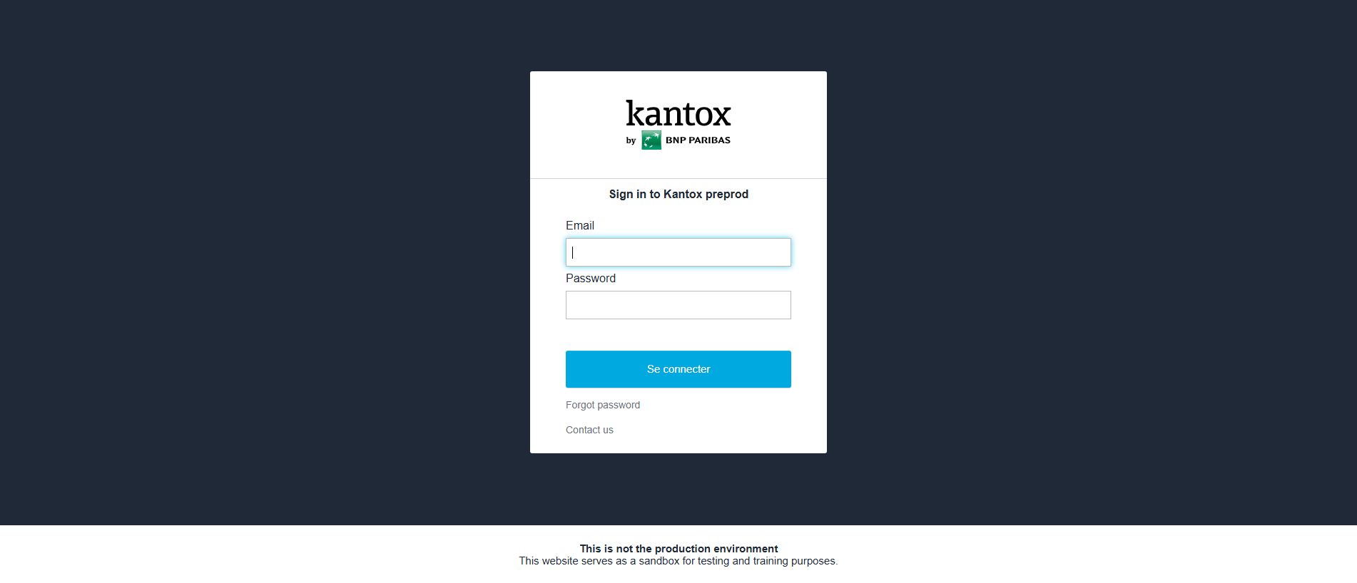 Stored capture of kantox-preprod.com