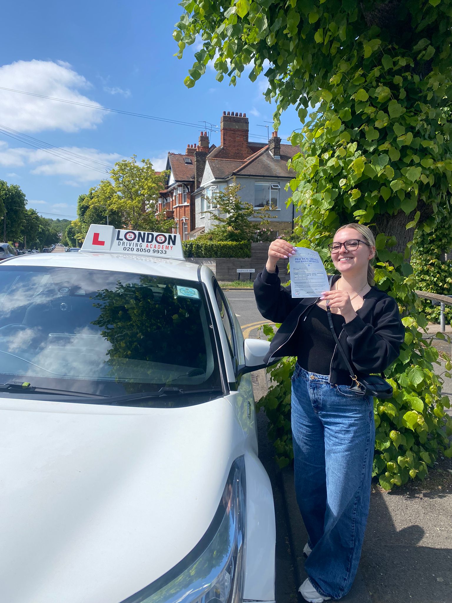 Learner driver during a driving lesson in Wanstead E11 with a DVSA-approved driving instructor
