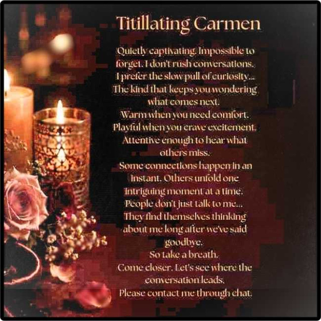 About Titillating Carmen