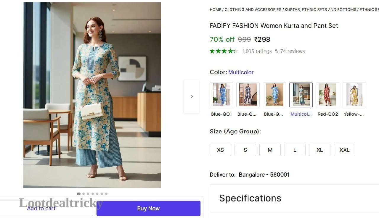 women S Kurta Offer Image
