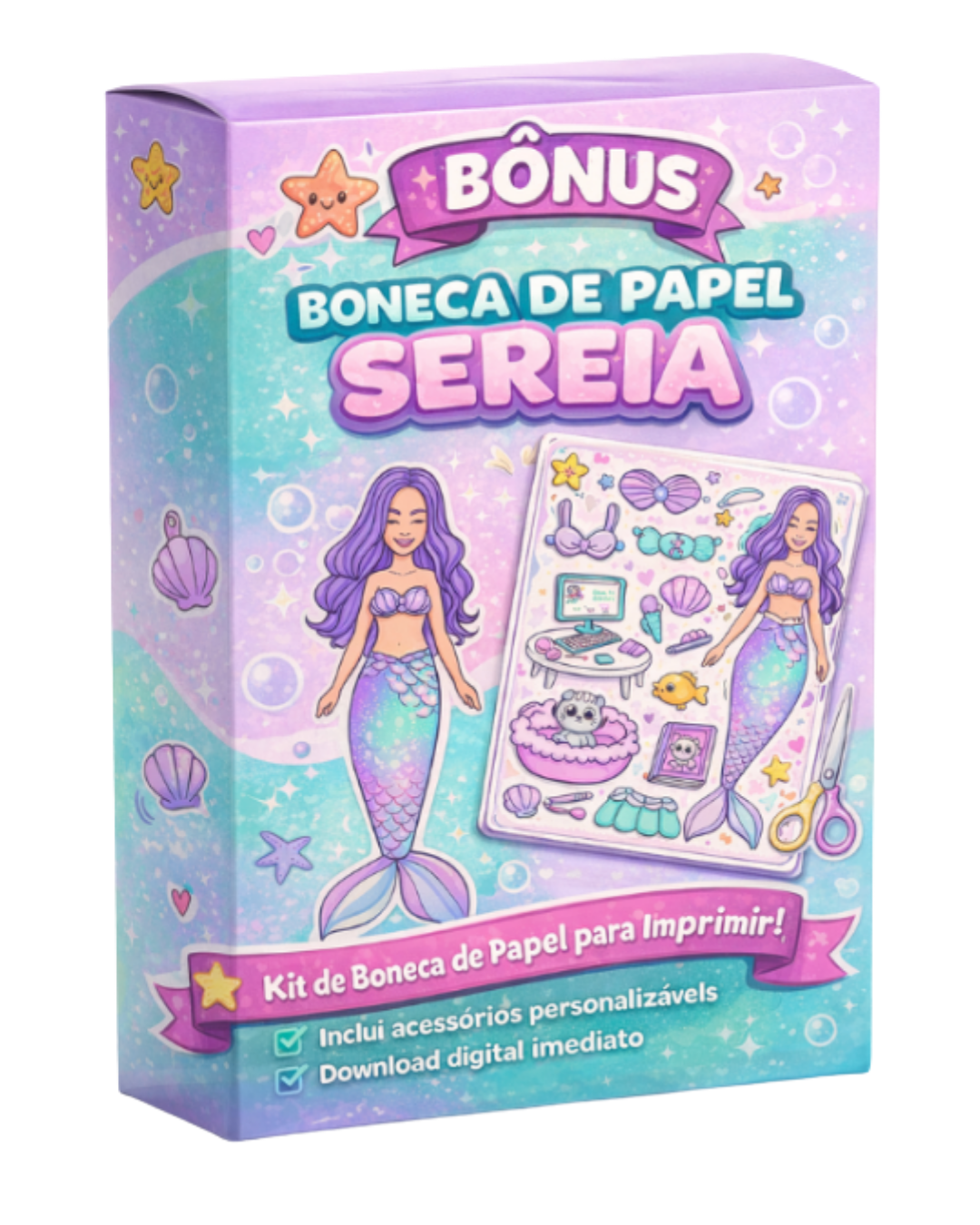 Kit Boneca Sereia