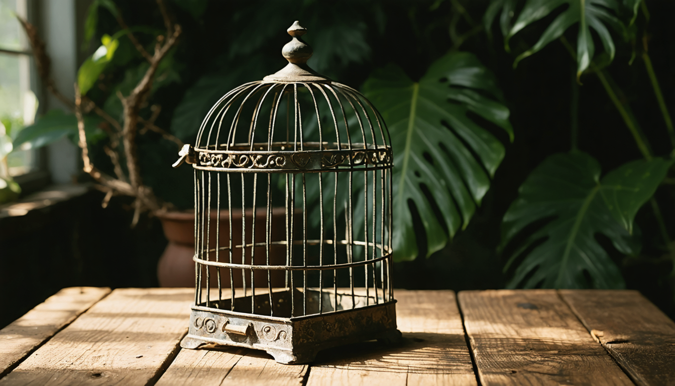 A perfectly locked cage with nothing inside it — the most confusing thing architecture ever built for itself.