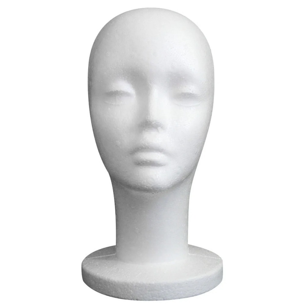 Female Styrofoam Mannequin Head