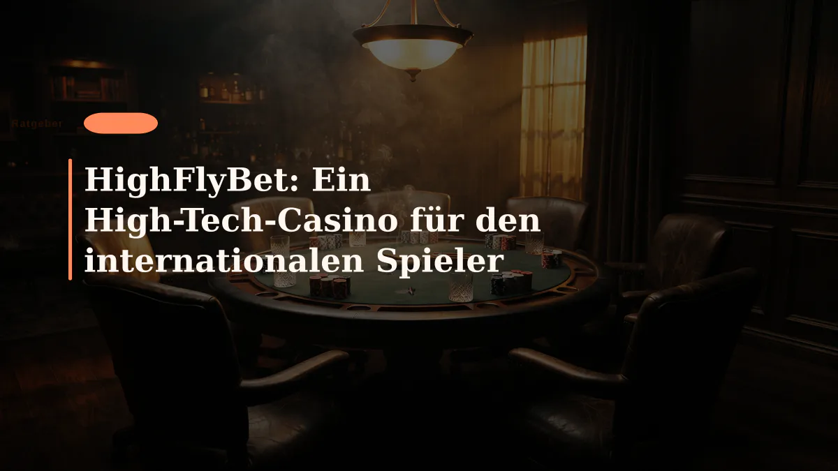 HighFlyBet: Ein High-Tech-Casino für den internationalen Spieler