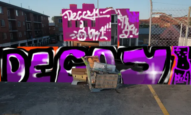 Graffiti artwork by DECAY