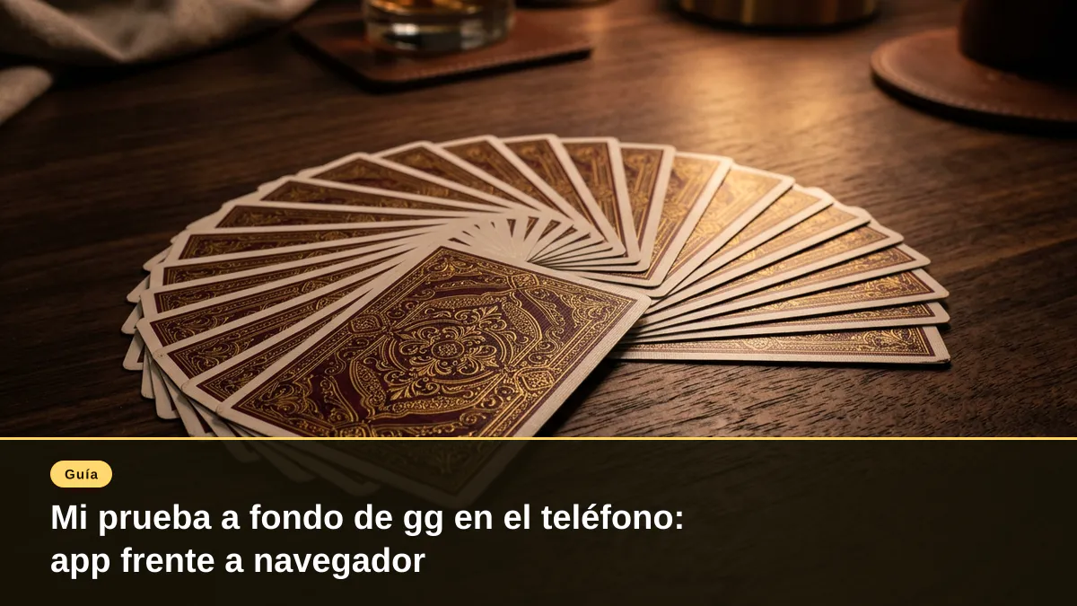 Mi prueba a fondo de gg en el teléfono: app frente a navegador