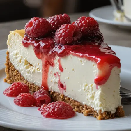 White Chocolate Raspberry Cheesecake Happiness