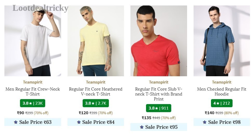 Ajio Teamspirit Clothing | Lowest Price Deal Ajio Teamspirit Clothing | Lowest Price Deal