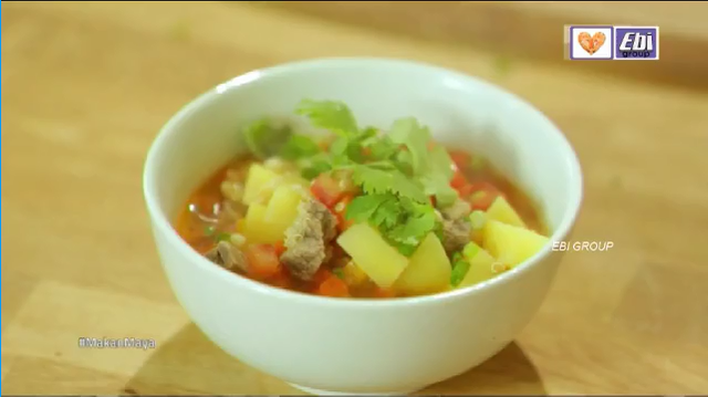sup daging quinoa