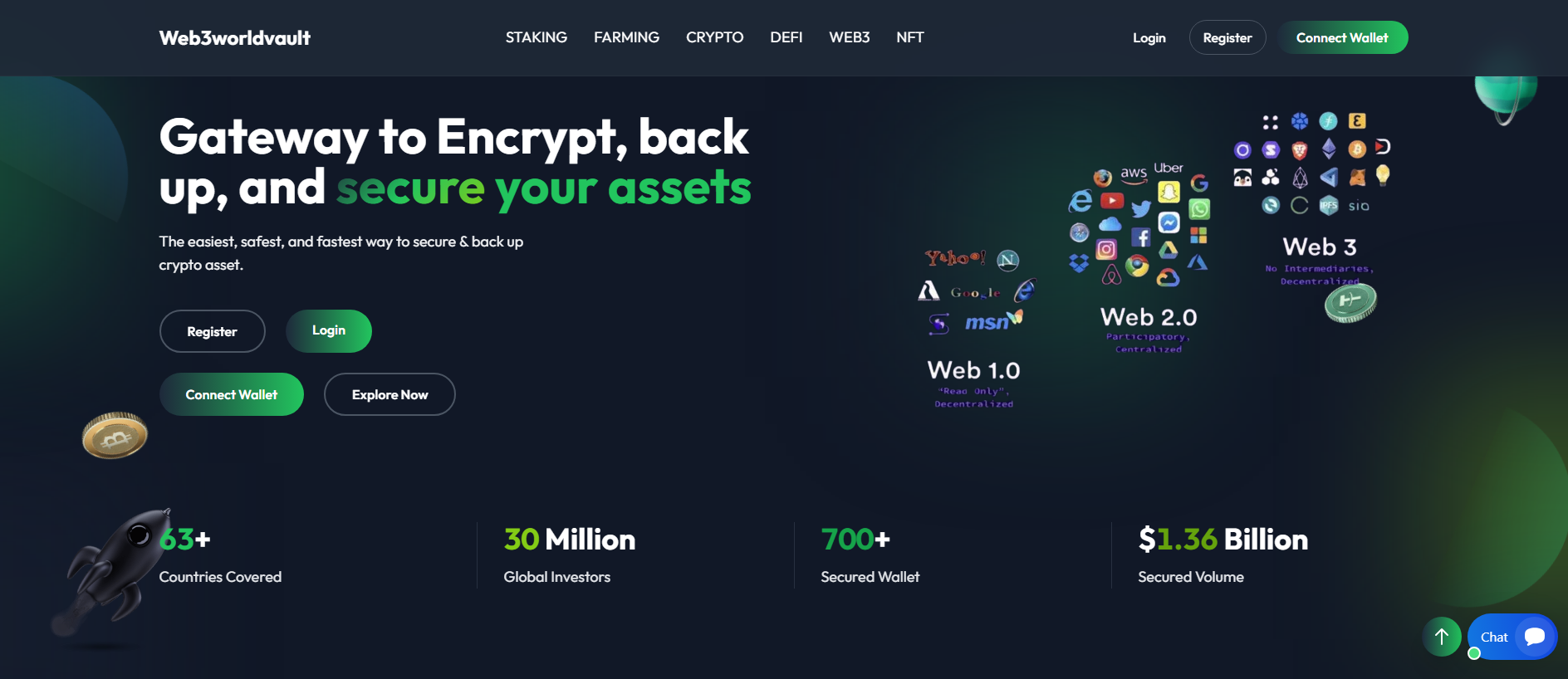Screenshot of web3worldvault.com