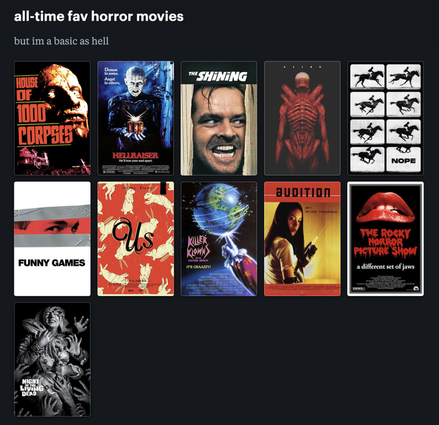 list