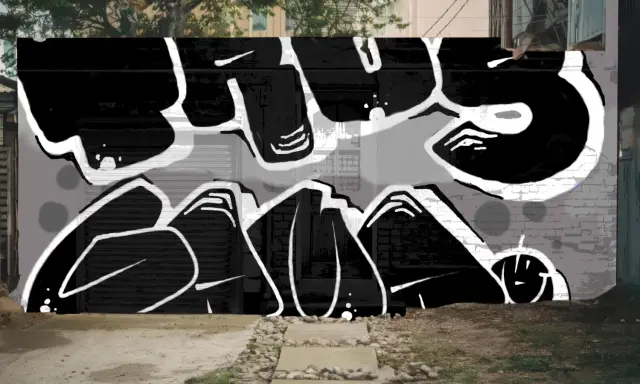 Graffiti artwork by TRUS