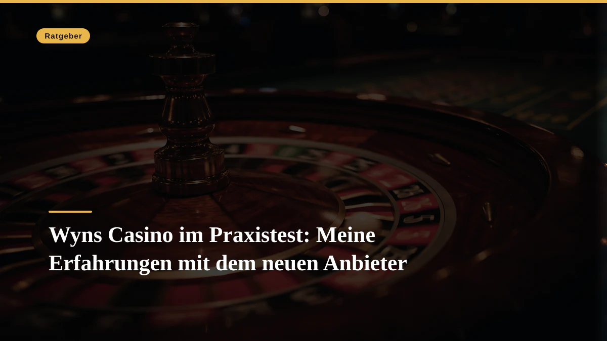 Wyns Casino im Praxistest: Meine Erfahrungen mit dem neuen Anbieter