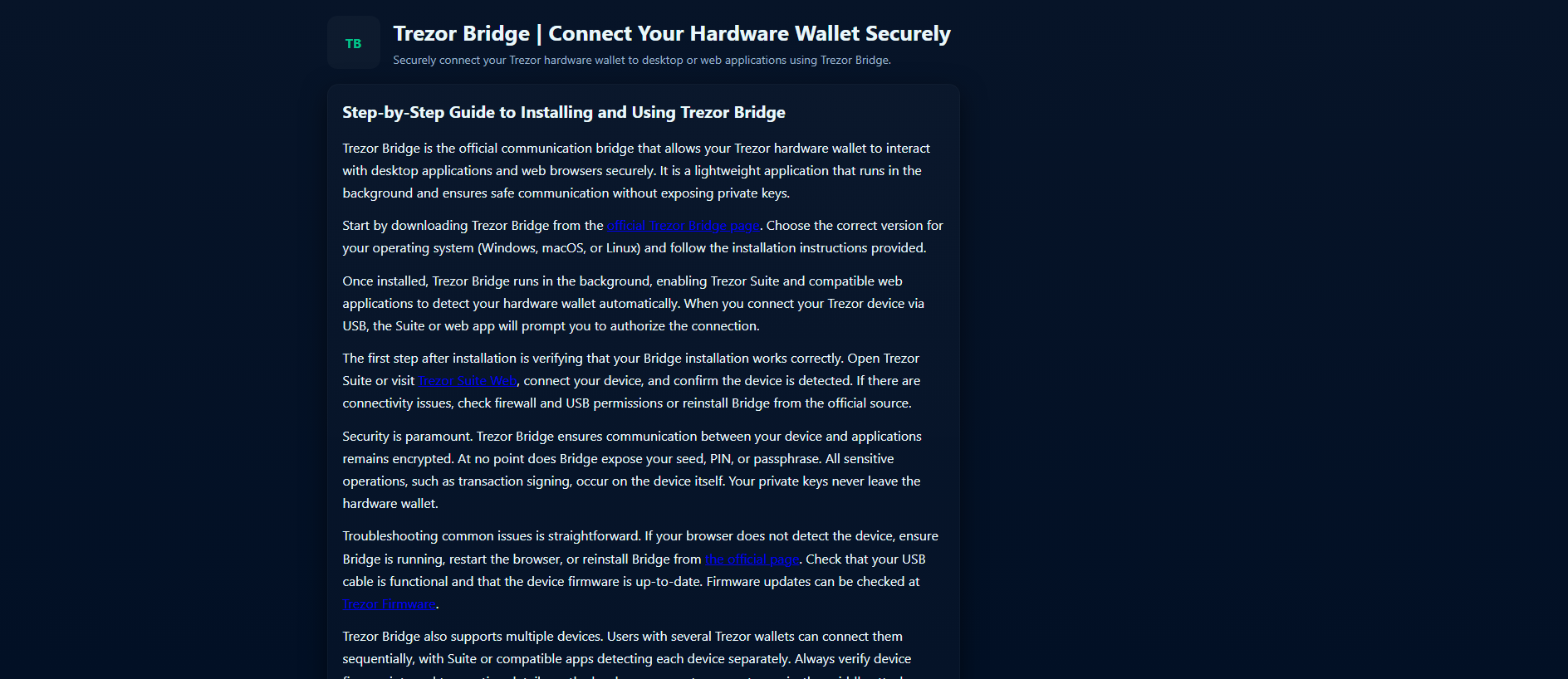 Stored capture of trzior-bridg.pages.dev