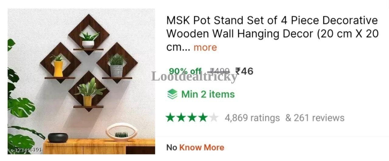 Wooden Wall Hanging – Just ₹46 | Limited Time Loot Offer