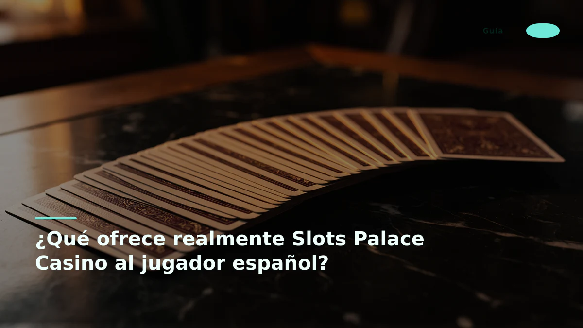 ¿Qué ofrece realmente Slots Palace Casino al jugador español?