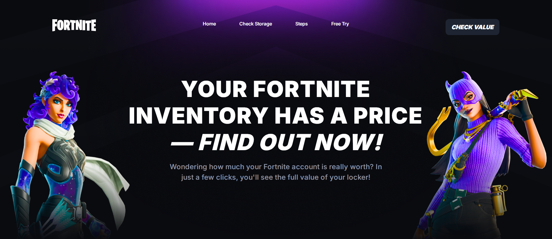 Stored capture of fortnitecheck.com