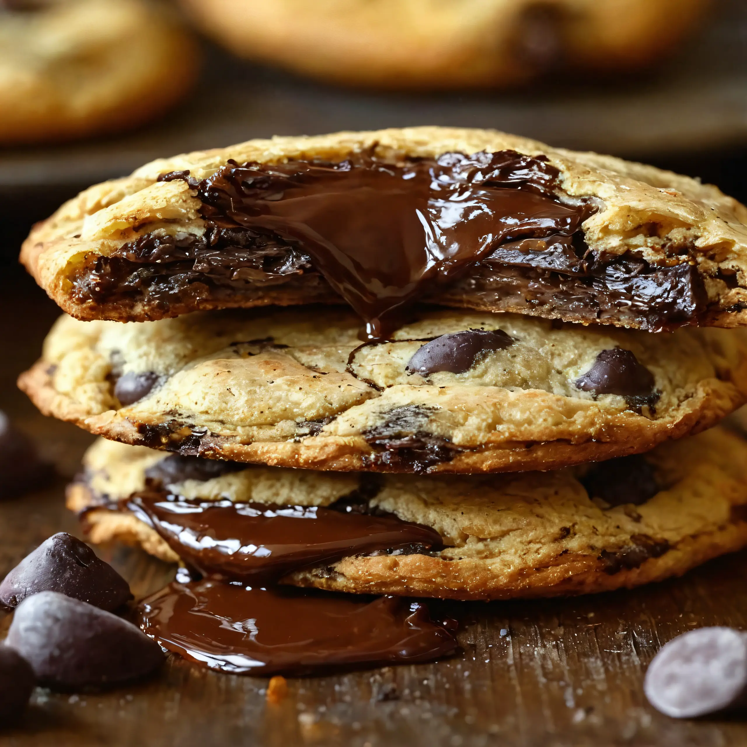 Irresistible Chocolate Chip-Stuffed Cheesecake Cookies