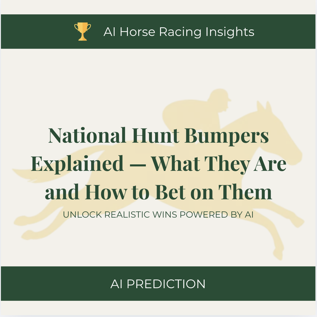 National Hunt Bumpers Explained — What They Are and How to Bet on Them