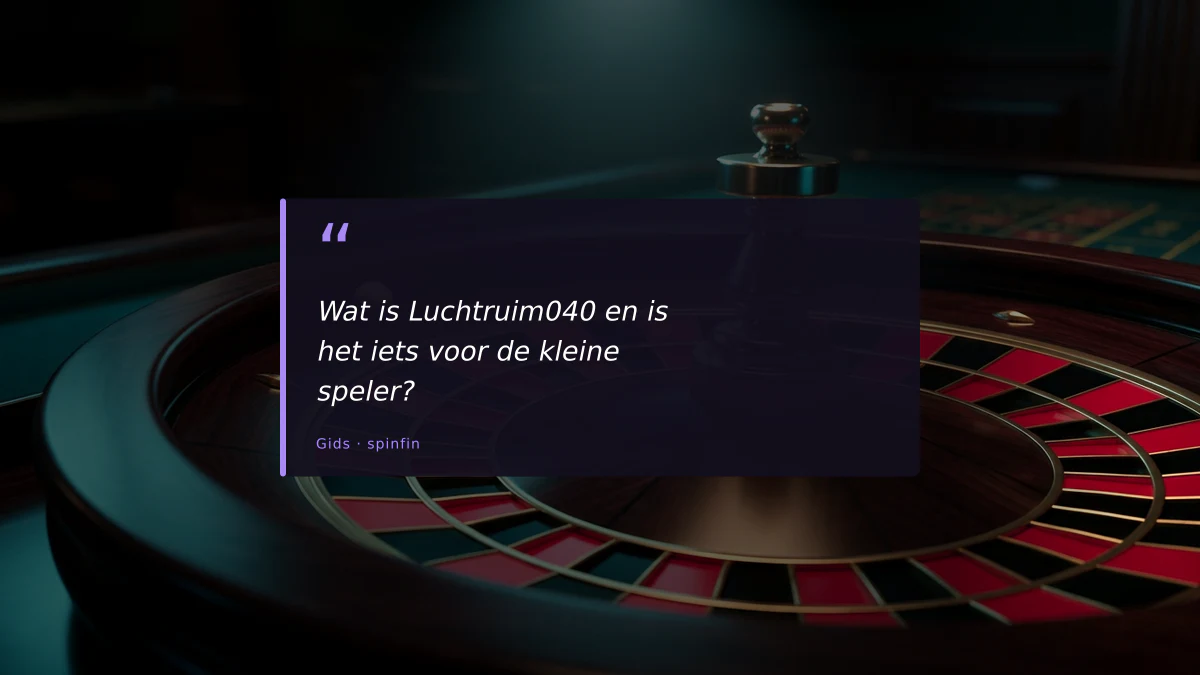 Wat is Luchtruim040 en is het iets voor de kleine speler?