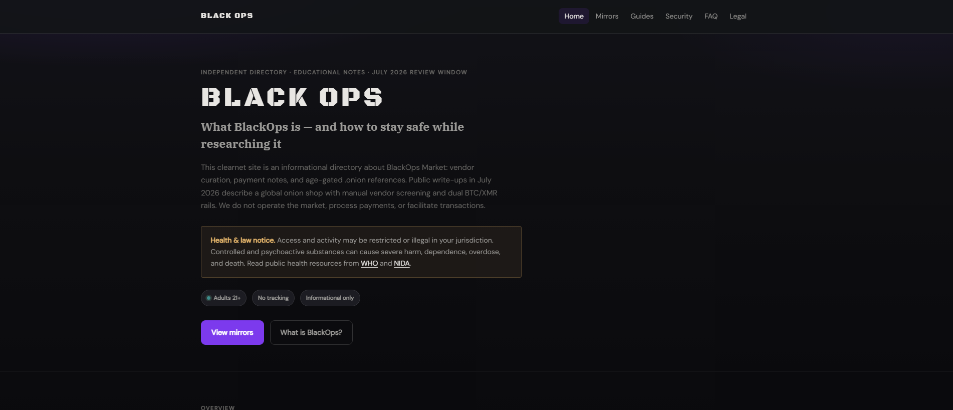 Stored capture of blackops-darknet.help