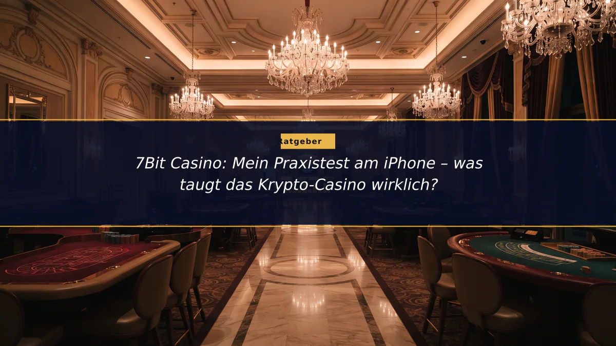 7Bit Casino: Mein Praxistest am iPhone – was taugt das Krypto-Casino wirklich?