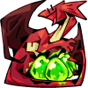 Badge of Mirror dragon curled around Plague eggs.