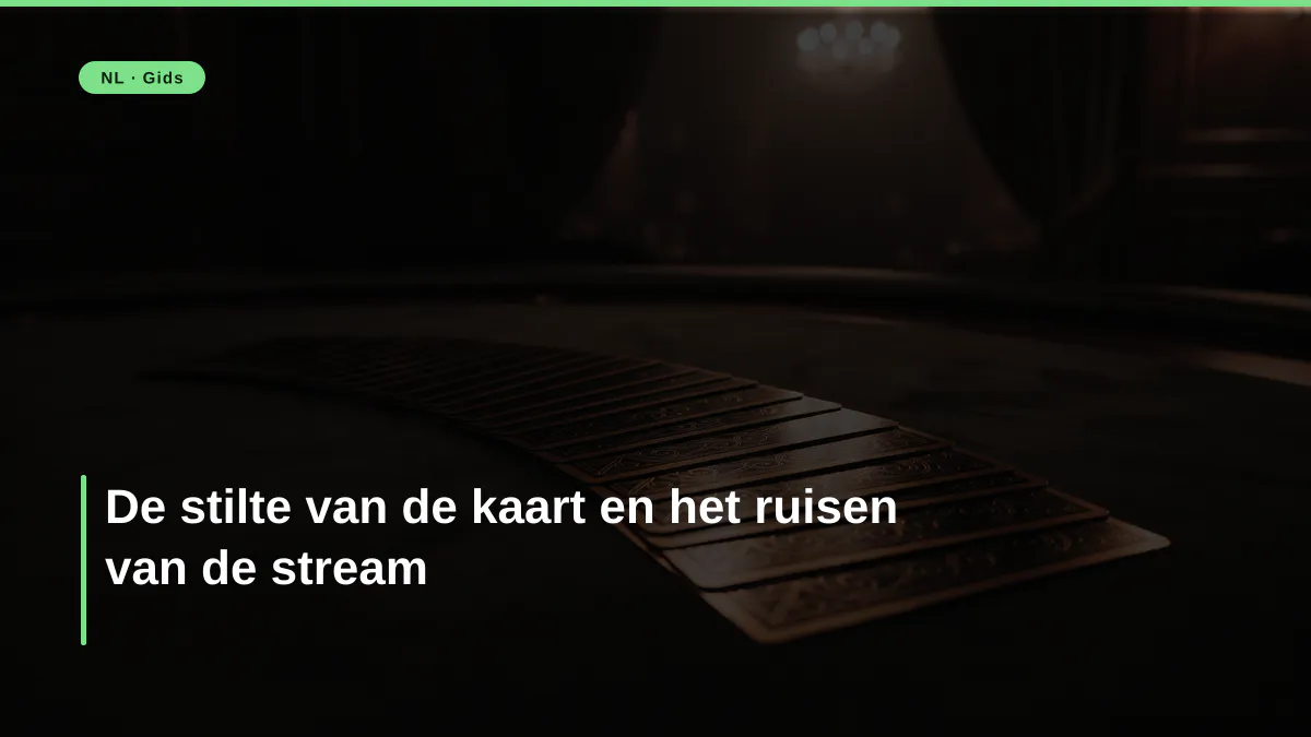 De stilte van de kaart en het ruisen van de stream