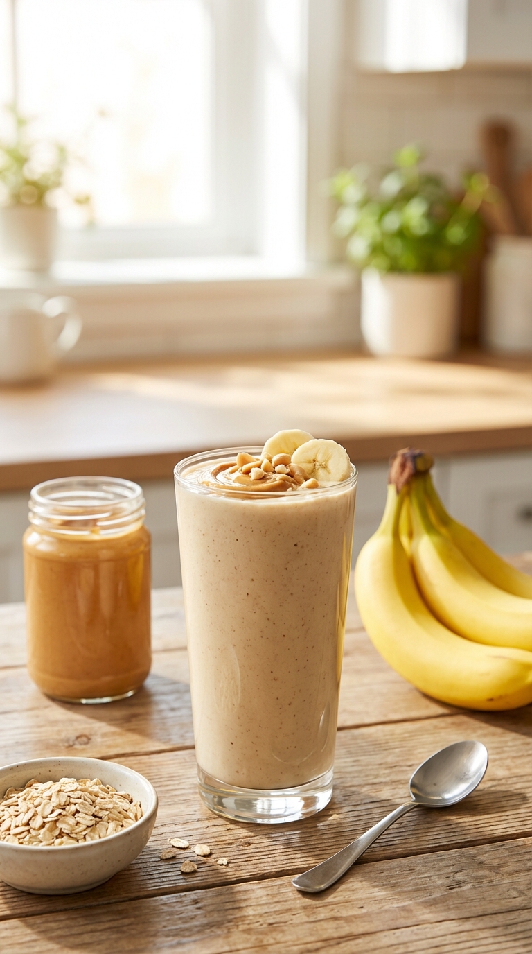 Creamy Peanut Butter Banana Blend — Ready in 5 Minutes