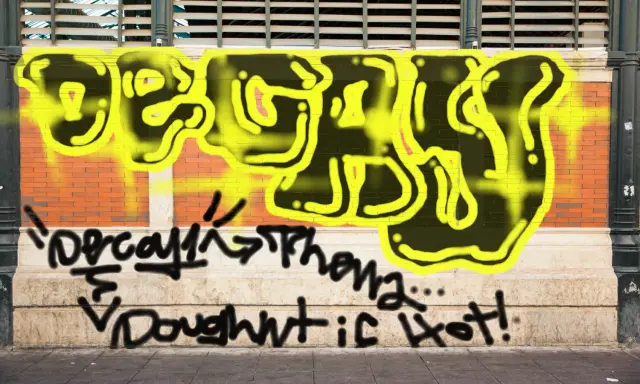 Graffiti artwork by DECAY