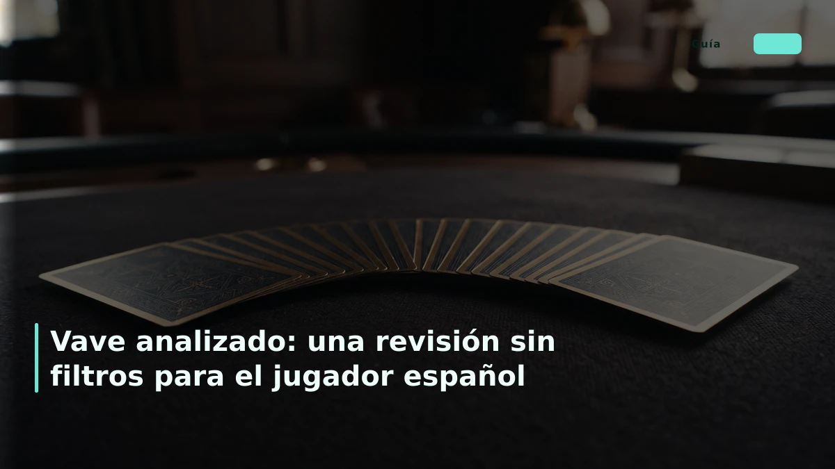 Vave analizado: una revisión sin filtros para el jugador español