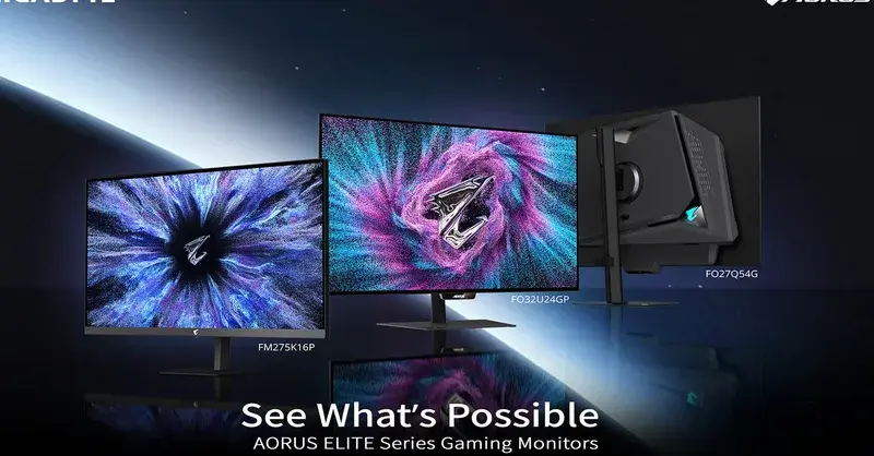 Gigabyte Unveils AORUS ELITE Gaming Monitors Lineup
