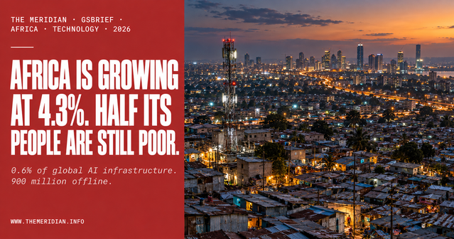 Africa Is Growing at 4.3 Percent. Half Its People Are Still Poor. It Has 0.6% of Global AI Infrastructure. - GSBrief - The Meridian