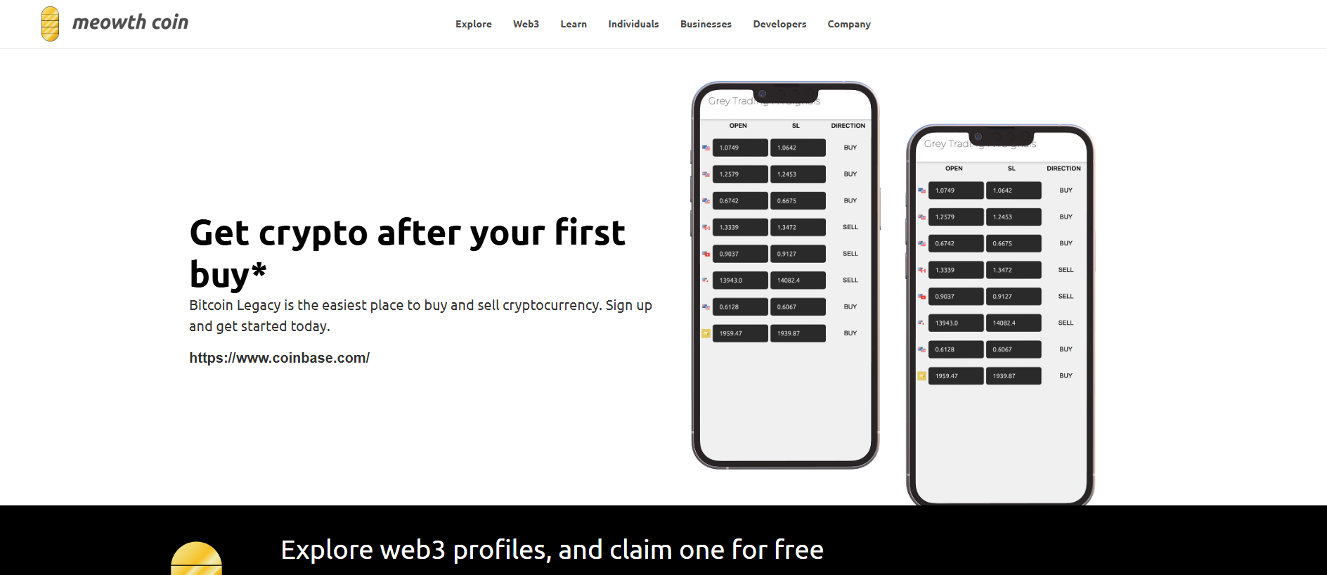 Stored capture of meowthcoin.webflow.io