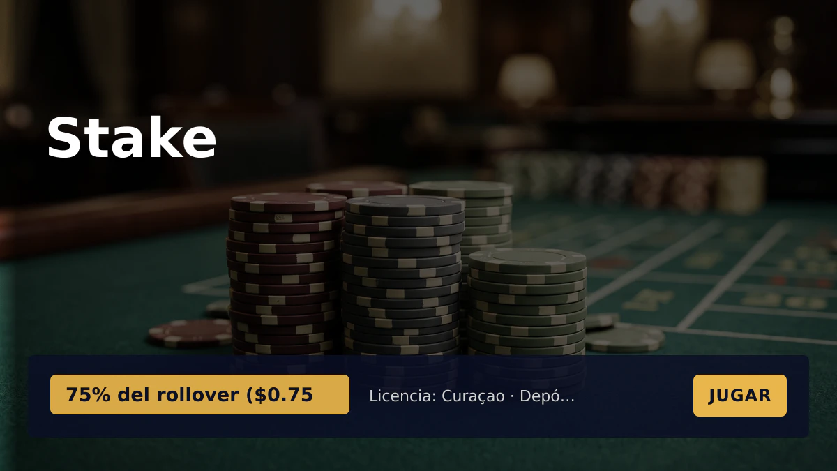 Stake casino — bono de bienvenida 75% del rollover ($0.75, pagos: Visa, Mastercard, Pix, Apple Pay, Google Pay Stake casino — bono de bienvenida 75% del rollover ($0.75, pagos: Visa, Mastercard, Pix, Apple Pay, Google Pay
