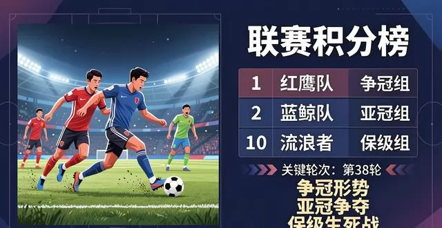 联赛冲刺阶段关键轮次前瞻：争冠、亚冠与保级三线博弈，走势已现端倪