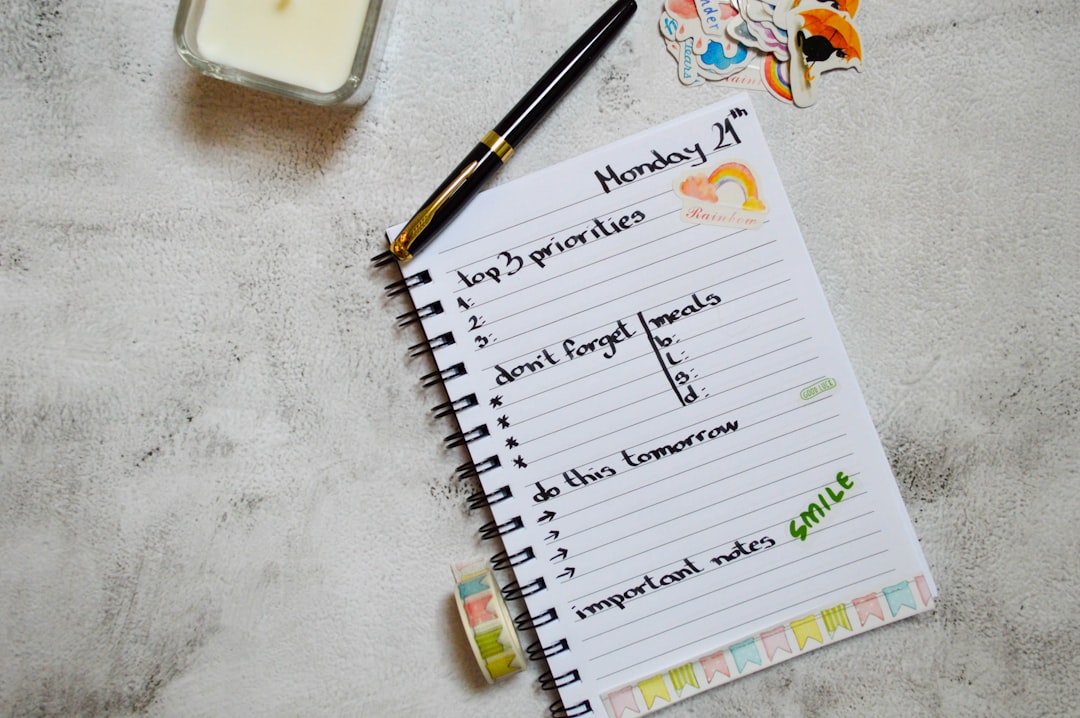 weekly meal plan planner
