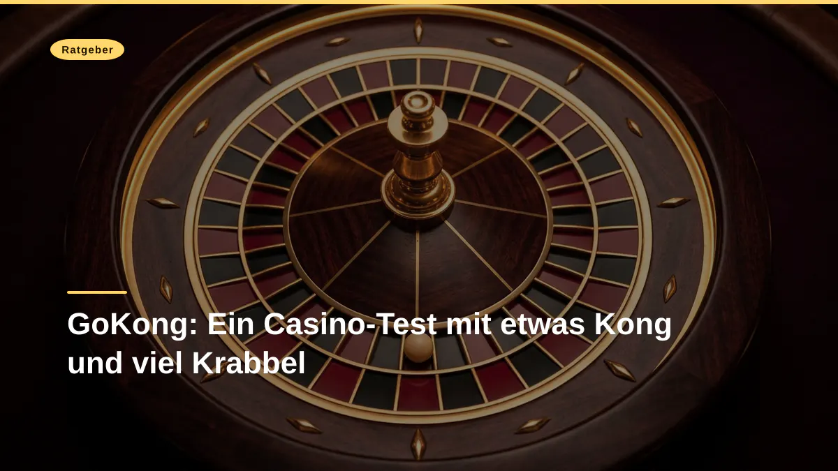 GoKong: Ein Casino-Test mit etwas Kong und viel Krabbel