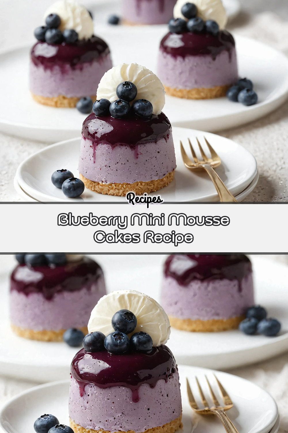 Blueberry Mini Mousse Cakes Recipe