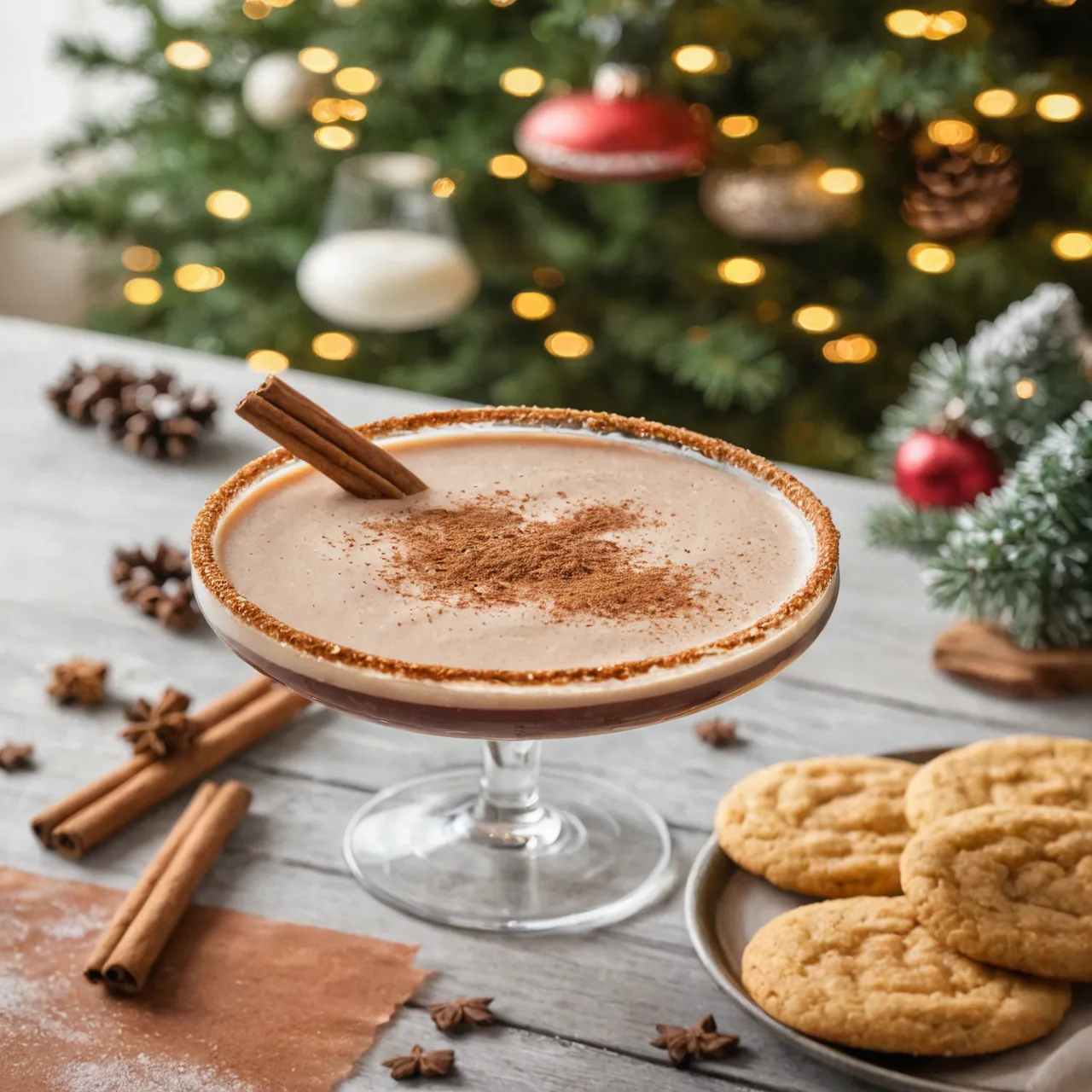 Cocoa RumChata Snickerdoodle Martini