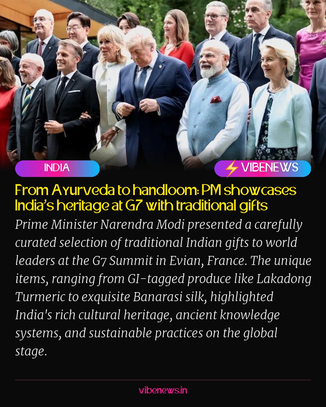 From Ayurveda to handloom: PM showcases India's heritage at G7 with traditional gifts