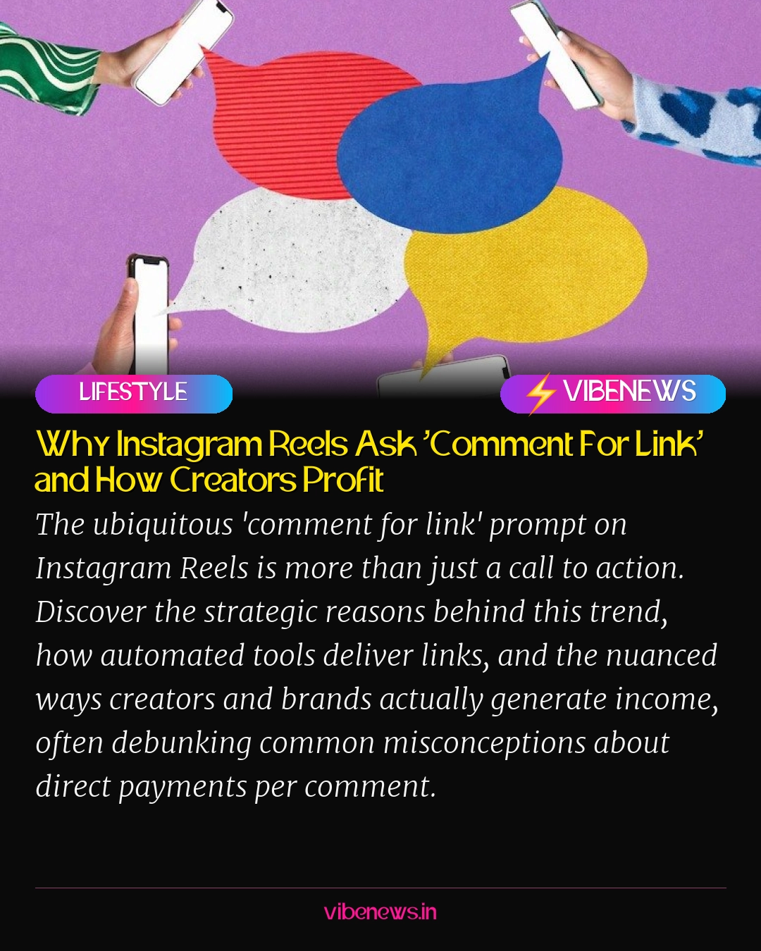Why Instagram Reels Ask 'Comment For Link' and How Creators Profit