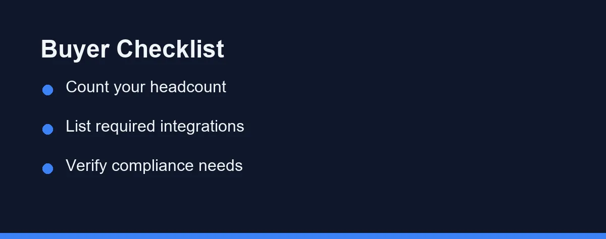 Buyer Checklist