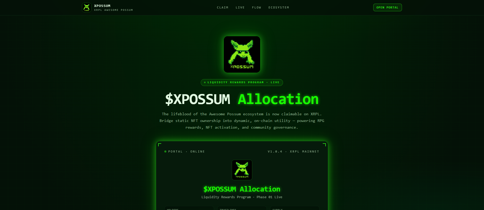 Screenshot of xpossumlab.com
