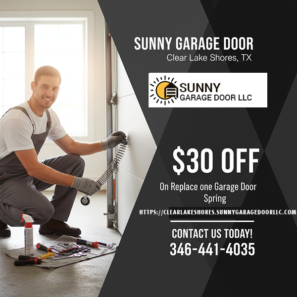 Sunny Garage Door Clear Lake Shores TX