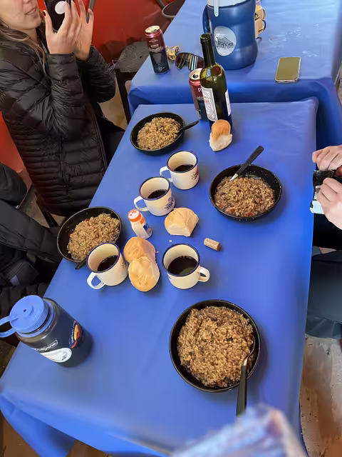 Risoto en refugio