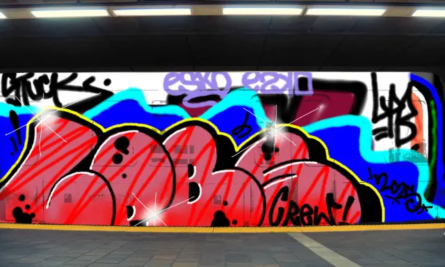 Graffiti artwork by LPBER