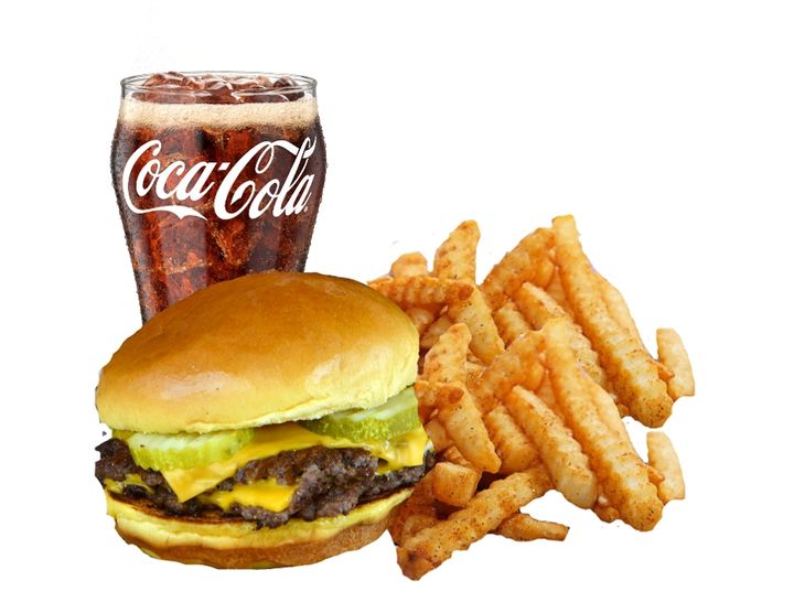 Burger Lab — Double Smash Combo with Fries & Shake