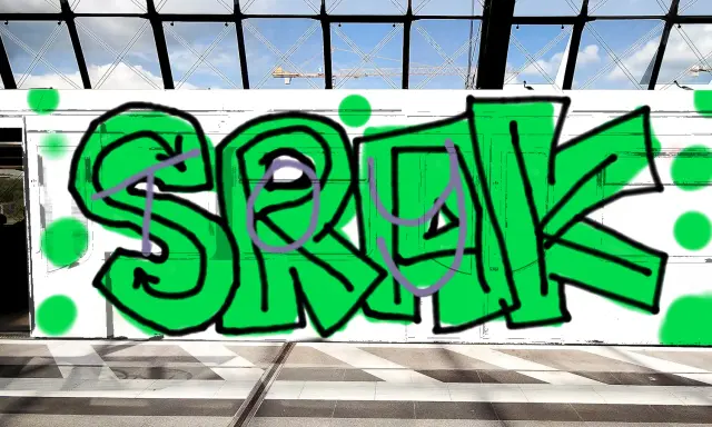 Graffiti artwork by SRAK
